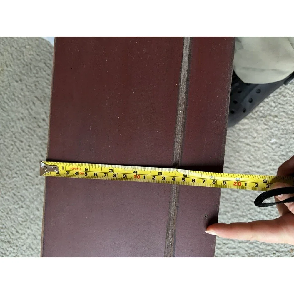 Wooden Wall Shelf W/ Mirror Cottage Core Country Burgundy